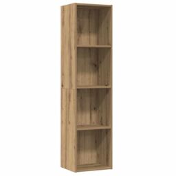 Berkfield Home Book Cabinet/TV Cabinet Old Wood 36x30x143cm Engineered Wood in Brown - Size: 36 x 30 x 143 cm - thumbnail 2