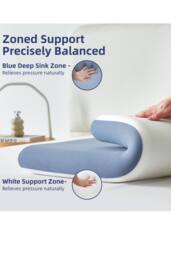 Ezysleep 8cm Deep Hydro Triple Soft Foam Cooling Gel Pillow in White - Size: Standard Pillow Case - thumbnail 2