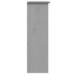 Berkfield Home Cabinet with Glass Doors BODO Grey Solid Wood Pine - thumbnail 5