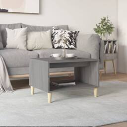 Berkfield Home Modern Coffee Table Grey Sonoma 60x50x40 cm Engineered Wood - Size: 60 x 50 x 40 cm - thumbnail 2