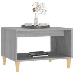 Berkfield Home Modern Coffee Table Grey Sonoma 60x50x40 cm Engineered Wood - Size: 60 x 50 x 40 cm - thumbnail 4