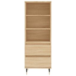 Berkfield Home Highboard Sonoma Oak 40x36x110 cm Engineered Wood in Brown - Size: 40 x 36 x 110 cm - thumbnail 5