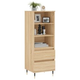 Berkfield Home Highboard Sonoma Oak 40x36x110 cm Engineered Wood in Brown - Size: 40 x 36 x 110 cm - thumbnail 3