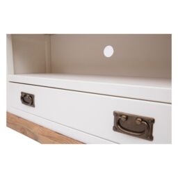 Cabinet Bits Tropea Off-White 1 Drawer TV Cabinet Brass Drop Handle - thumbnail 5