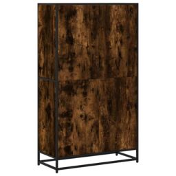 Berkfield Home Bookcase Smoked Oak 80.5x35x139 cm Engineered Wood in Brown - thumbnail 6