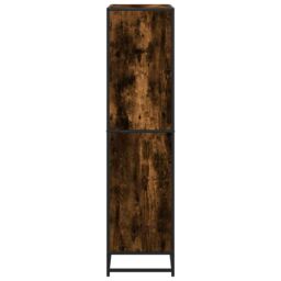 Berkfield Home Bookcase Smoked Oak 80.5x35x139 cm Engineered Wood in Brown - thumbnail 5