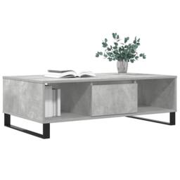 Berkfield Home Decorative Coffee Table Concrete Grey 104x60x35 cm Engineered Wood - Size: 104 x 60 x 35 cm - thumbnail 1