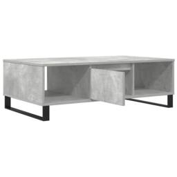 Berkfield Home Decorative Coffee Table Concrete Grey 104x60x35 cm Engineered Wood - Size: 104 x 60 x 35 cm - thumbnail 4