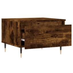 Berkfield Home Coffee Tables 2 pcs Smoked Oak 50x46x35 cm Engineered Wood in Brown - Size: 50 x 46 x 35 cm - thumbnail 7