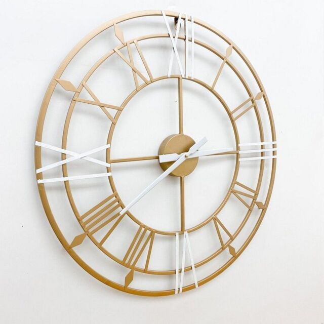 Minster Round Wall Clock - L2 x W60 x H60 cm in Gold - Size: 1 Pack - image 1