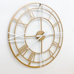 Minster Round Wall Clock - L2 x W60 x H60 cm in Gold - Size: 1 Pack - thumbnail 1