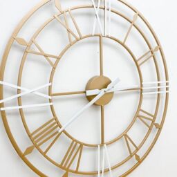 Minster Round Wall Clock - L2 x W60 x H60 cm in Gold - Size: 1 Pack - thumbnail 2