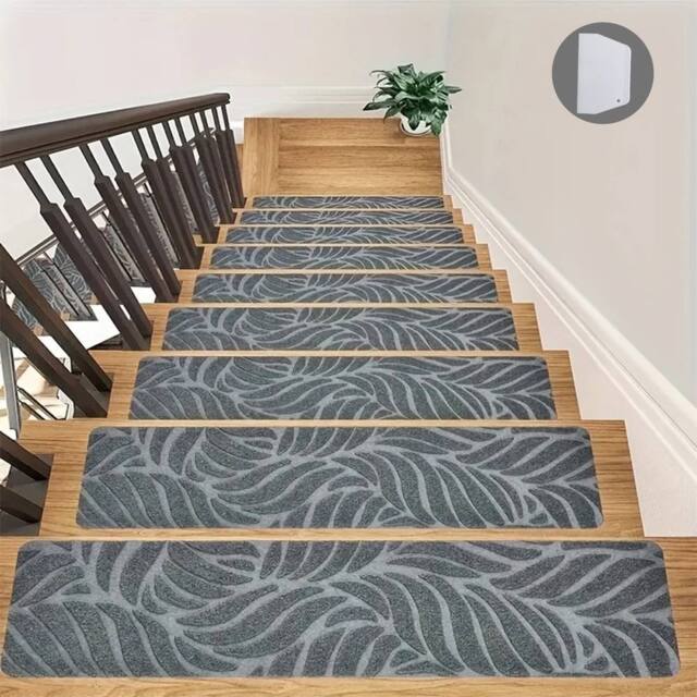 SPETLEK 15 Pcs Non-Slip Stair Pads for Home Safety & Decor Grey - image 1