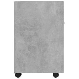 Berkfield Home Side Cabinet with Wheels Concrete Grey 33x38x60 cm Engineered Wood - Size: 33 x 38 x 60 cm - thumbnail 5
