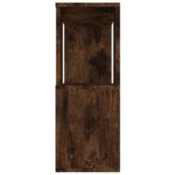 Berkfield Home Book Cabinet/Room Divider Smoked Oak 80x24x63 cm in Brown - Size: 80 x 24 x 63 cm - thumbnail 6