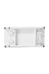 Living and Home 80 x 40cm Home Office Foldable Computer Desk with Adjustable Foot Pads in White - Size: 80 x 40 cm - thumbnail 7