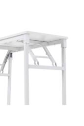 Living and Home 80 x 40cm Home Office Foldable Computer Desk with Adjustable Foot Pads in White - Size: 80 x 40 cm - thumbnail 9