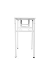 Living and Home 80 x 40cm Home Office Foldable Computer Desk with Adjustable Foot Pads in White - Size: 80 x 40 cm - thumbnail 5