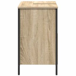 Berkfield Home Bathroom Basin Cabinet Sonoma Oak 60x34.5x60 cm in Brown - thumbnail 7