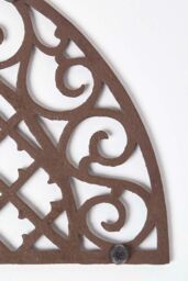 Homescapes Brown Half Moon Parisian Cast Iron Doormat - Size: 34 cm x 66 cm - thumbnail 4