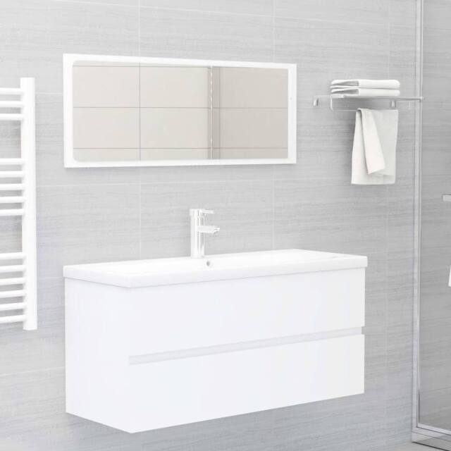 Berkfield Home Sink Cabinet White 100x38.5x45 cm Engineered Wood - image 1