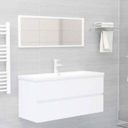 Berkfield Home Sink Cabinet White 100x38.5x45 cm Engineered Wood