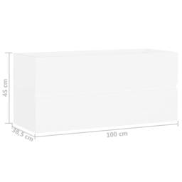 Berkfield Home Sink Cabinet White 100x38.5x45 cm Engineered Wood - thumbnail 7