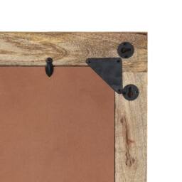 Berkfield Home Beautiful Bathroom Mirror 50x70x2.5 cm Solid Wood Mango & Glass in Brown - thumbnail 8