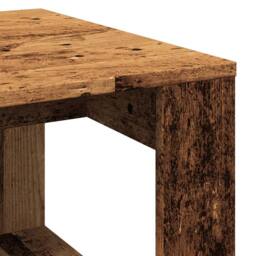 Berkfield Home Side Table Old Wood 50x50x35 cm Engineered Wood in Brown - Size: 50 x 50 x 35 cm - thumbnail 7