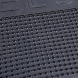 Nicola Spring Heavy Duty Rubber Door Mat - 60 x 40cm - Welcome in Black - Size: 40 cm x 60 cm - thumbnail 4