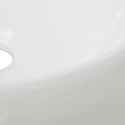 Berkfield Home Bathroom Basin with Mixer Tap Ceramic Round White - thumbnail 5
