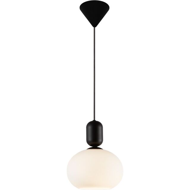 Nordlux Modern Indoor Pendant Light Black Glass E27 Hand Blown Glass - Mains Powered, IP20 - image 1