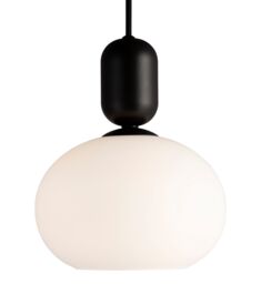 Nordlux Modern Indoor Pendant Light Black Glass E27 Hand Blown Glass - Mains Powered, IP20 - thumbnail 2