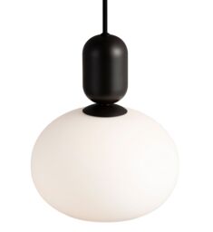 Nordlux Modern Indoor Pendant Light Black Glass E27 Hand Blown Glass - Mains Powered, IP20 - thumbnail 3