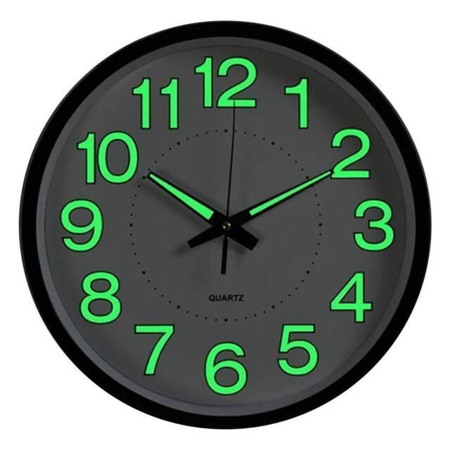 EONLION 12 INCH Wall Clocks Home Clock Decor in Black - Size: 100 cm - image 1