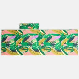 OHS Palm Print Beach Towel with Bag Quick Dry Absorbent Travel Spa - thumbnail 5