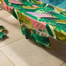 OHS Palm Print Beach Towel with Bag Quick Dry Absorbent Travel Spa - thumbnail 2