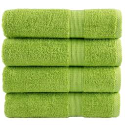 Berkfield Home Premium Shower Towels SOLUND 4 pcs Apple Green 70x140 cm 600 gsm - thumbnail 2
