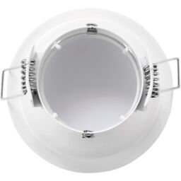 Loops Anti-Glare Recessed Bathroom Downlight IP65 - 50W GU10 Reflector - Matt White - thumbnail 3