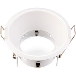 Loops Anti-Glare Recessed Bathroom Downlight IP65 - 50W GU10 Reflector - Matt White - thumbnail 4