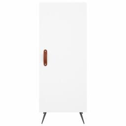 Berkfield Home Highboard White 34.5x34x180 cm Engineered Wood - thumbnail 6