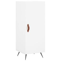 Berkfield Home Highboard White 34.5x34x180 cm Engineered Wood - thumbnail 5
