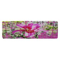 Benjamin Tate Design Pink Flower Runner Rug in Natural - Size: 67 cm x 230 cm - thumbnail 1