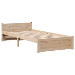 Berkfield Home Beautiful Bed Frame with Headboard without Mattress 90x200 cm in Light Tan - thumbnail 5