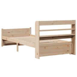 Berkfield Home Beautiful Bed Frame with Headboard without Mattress 90x200 cm in Light Tan - thumbnail 8