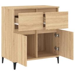 Berkfield Home Sideboard Sonoma Oak 60x35x70 cm Engineered Wood in Natural - Size: 60 x 35 x 70 cm - thumbnail 6