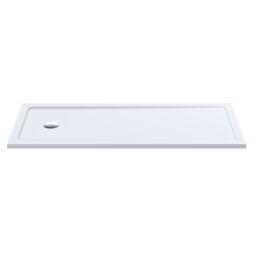 Balterley Low Profile Rectangular Shower Tray Bath Replacement Resin 170x70cm in White - Size: 170x70 cm