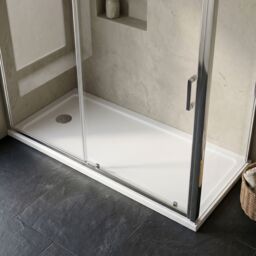 Balterley Low Profile Rectangular Shower Tray Bath Replacement Resin 170x70cm in White - Size: 170x70 cm - thumbnail 9