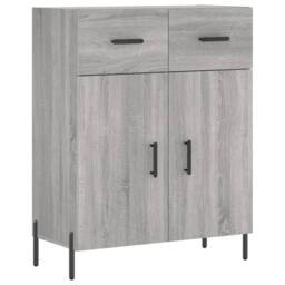 Berkfield Home Highboard Grey Sonoma 69.5x34x180 cm Engineered Wood - thumbnail 7