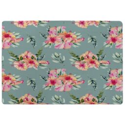 Benjamin Tate Design Pink Flowers Rug in Natural - Size: Large - thumbnail 1
